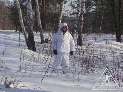 Костюм зимний маскировочный белый (пр-во Италия)
